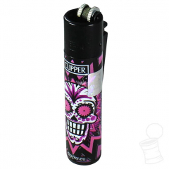 ISQUEIRO CLIPPER LARGE COLORFUL SKULLS - 2