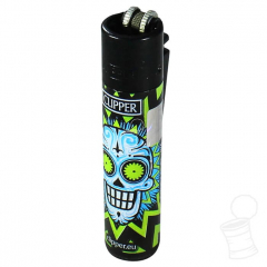 ISQUEIRO CLIPPER LARGE COLORFUL SKULLS - 3
