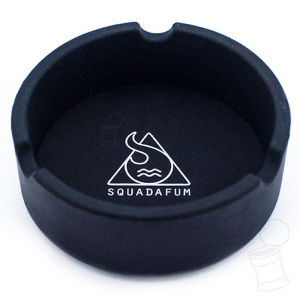 CINZEIRO DE SILICONE REDONDO SQUADAFUM PRETO