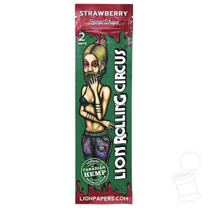 HEMP WRAPS LION ROLLING CIRCUS STRAWBERRY