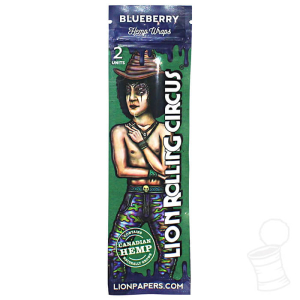 HEMP WRAPS LION ROLLING CIRCUS BLUEBERRY