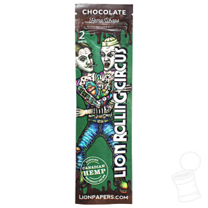 HEMP WRAPS LION ROLLING CIRCUS CHOCOLATE