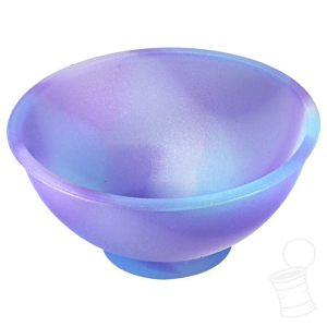 CUIA DE SILICONE FLUORESCENTE FRACTAL ROXO E AZUL