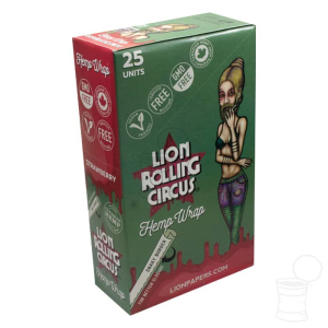 CX. HEMP WRAPS LION ROLLING CIRCUS STRAWBERRY