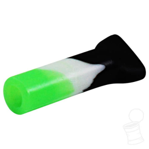 TIP DE SILICONE 8 MM VERDE PRETO E BRANCO