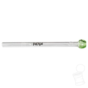 TIP DE VIDRO POPIPE BORDA VERDE SUPER EXTRA LONGO (6X10)