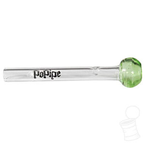 TIP DE VIDRO POPIPE BORDA VERDE LONGO (6X6)