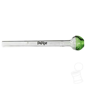 TIP DE VIDRO POPIPE BORDA VERDE LARGE SUPER EXTRA LONGO (8X10)