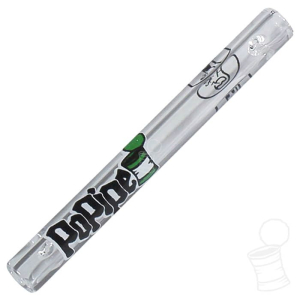 TIP DE VIDRO HIPPIE BONG POPIPE LISO 6 MM 5,5 CM