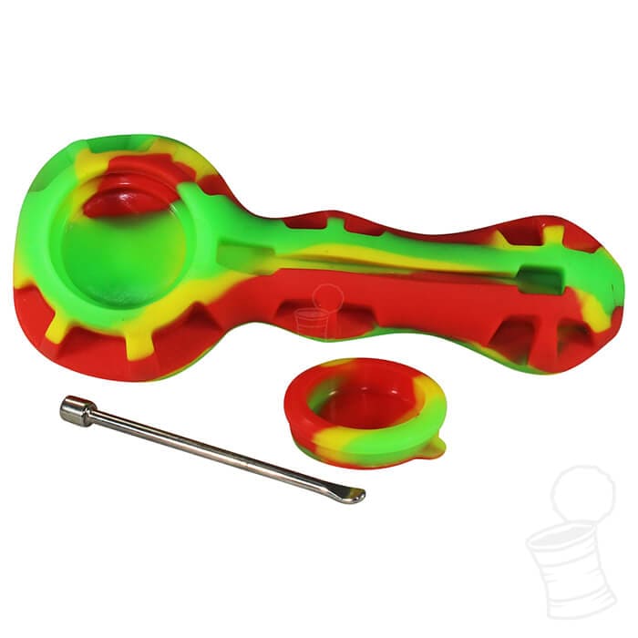 PIPE DE SILICONE COM PINÇA E RESERVATÓRIO - CULTURA DAB RASTA - Popipe
