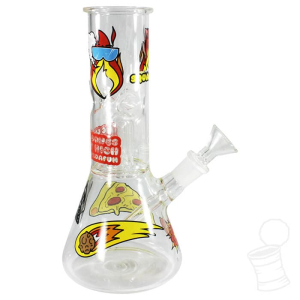 BONG SDF GLASS ICEBONG PERCOLATOR 14 STIKERS RED