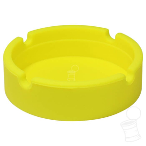 CINZEIRO SILICONE 8,5 CM DE DIÂMETRO AMARELO