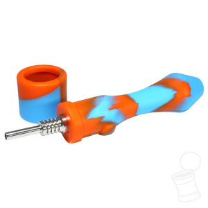 MINI NECTAR COLLECTOR SILICONE AZUL E LARANJA