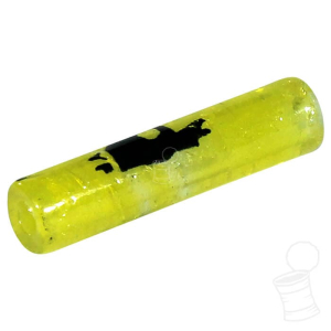 TIP DE MURANO COLORIDO YELLOW FINGER SMALL AMARELO TRANSPARENTE