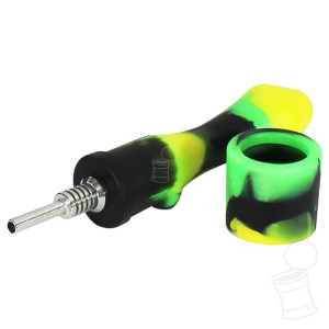 MINI NECTAR COLLECTOR SILICONE AMARELO VERDE E PRETO