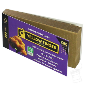 TIPS YELLOW FINGER CBD DE ALGODAO BROWN