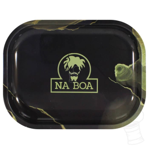 BANDEJA METAL NA BOA PEQUENA VERDE E MARROM