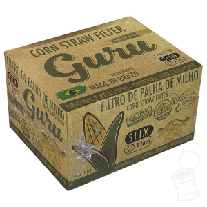 CX. FILTRO DE PALHA GURU STRAW 15X5.1MM C/60