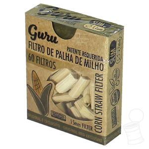 FILTRO DE PALHA GURU STRAW 15X5.1MM C/60