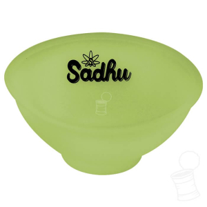 CUIA DE SILICONE SADHU COM LOGO BRILHANTE AMARELO