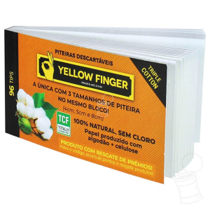 TIPS YELLOW FINGER TRIPLE ALGODÃO BRANCA