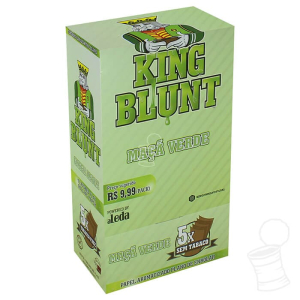 CX. SEDA AROMATIZADA KING BLUNT MAÇÃ VERDE