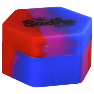 POTINHO DE SILICONE SADHU SLEEK HEXAGONAL 26ML – VERMELHO ROXO E AZUL