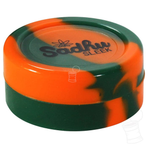 POTINHO DE SILICONE SADHU SLEEK REDONDO 11ML – LARANJA E VERDE MUSGO