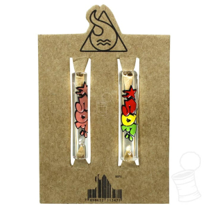 2 X TIP DE VIDRO SDF 7MM – LOGO RASTA E ROSE