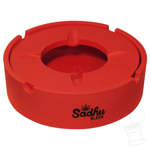 CINZEIRO DE SILICONE SADHU COM TAMPA GRANDE A10 VERMELHO