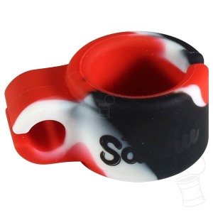 ANEL PORTA CIGARRO DE SILICONE SADHU VERMELHO PRETO E BRANCO