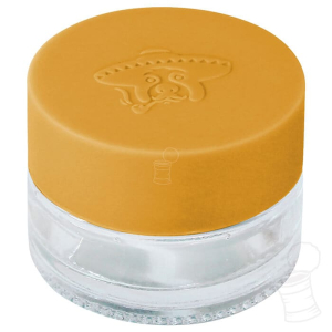 CONTAINER DE VIDRO COM SILICONE SILLYDOG 5ML –  AMARELO