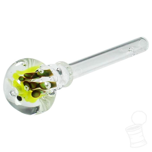 TIP DE VIDRO D BROTHER CLEAR ART INCALMO BUBBLE  (BRANCO AMARELO VERDE E PRETO)  7CMX6MM