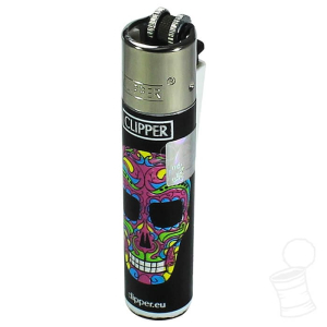 ISQUEIRO CLIPPER LARGE HAPPY SKULLS – 4