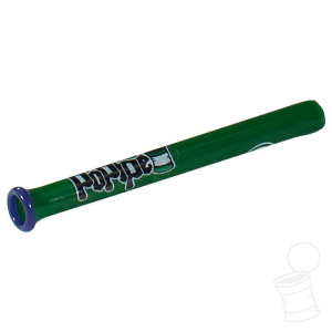 TIP DE VIDRO HIPPIE BONG POPIPE VERDE COM INCALMO AZUL 4 MM 5.5 CM