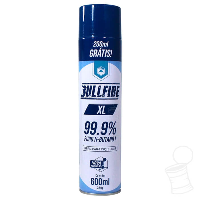 GÁS BUTANO EXTRA PURIFICADO BULLFIRE XL 600ML - Popipe