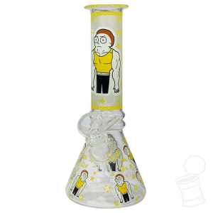 BONG DE VIDRO DELTA RICK AND MORTY YELLOW STRONG 14