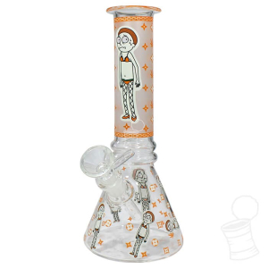 BONG DE VIDRO DELTA RICK AND MORTY ORANGE  BIKINI 14