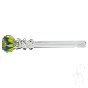 TIP DE VIDRO D BROTHER IMPLOSION AZUL E AMARELO 7CMX6MM