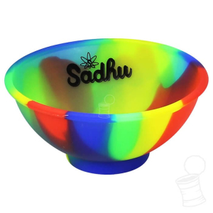 CUIA DE SILICONE SADHU COM LOGO VERMELHA AMARELA VERDE E AZUL