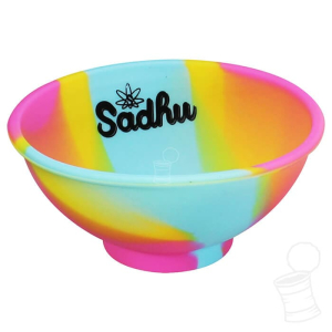 CUIA DE SILICONE SADHU COM LOGO ROSA AZUL E AMARELA