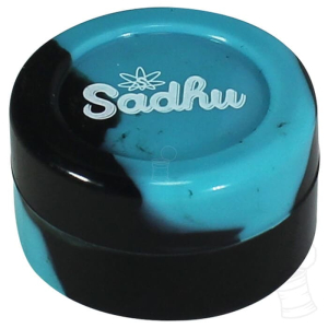 POTINHO DE SILICONE SADHU SLEEK REDONDO 5ML – PRETO E AZUL CLARO