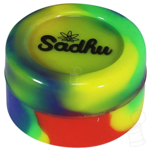 POTINHO DE SILICONE SADHU SLEEK REDONDO 5ML – AMARELO VERDE AZUL E VERMELHO