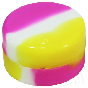 POTINHO SILICONE 3 ML FLAT – AMARELO BRANCO E ROSA