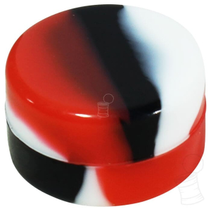 POTINHO SILICONE 3 ML FLAT – VERMELHO PRETO E BRANCO