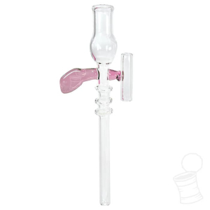 TIP DE VIDRO D BROTHER LASER GUN CLEAR PINK 11CMX6MM