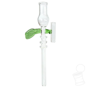 TIP DE VIDRO D BROTHER LASER GUN CLEAR GREEN 11CMX6MM