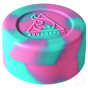 POTINHO SILICONE SQUADAFUM MÉDIO NOVO ROSA E VERDE ÁGUA