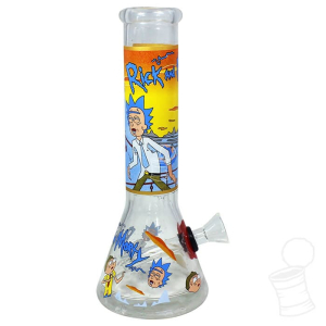 BONG DE VIDRO 22CM ALM MORTY YELLOW