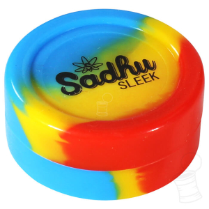POTINHO DE SILICONE SADHU SLEEK REDONDO 11ML – AZUL AMARELO E VERMELHO
